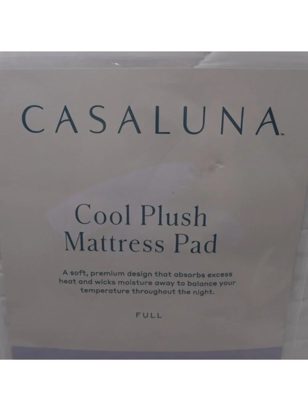 NWD Casaluna Cool Plush Mattress Pad White Full Comfort Home Deco